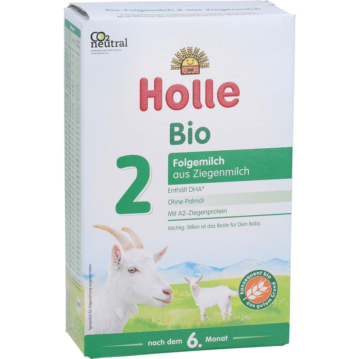 Holle Bio 2 Folgemilch aus Ziegenmilch, 400 g Pulver