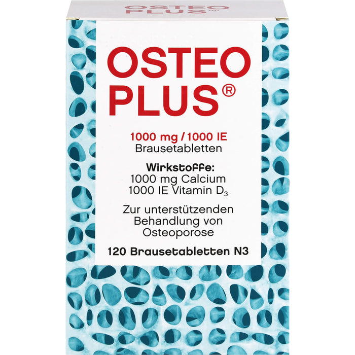 Osteoplus 1000 mg/1000 IE Brausetabletten, 120 St BTA