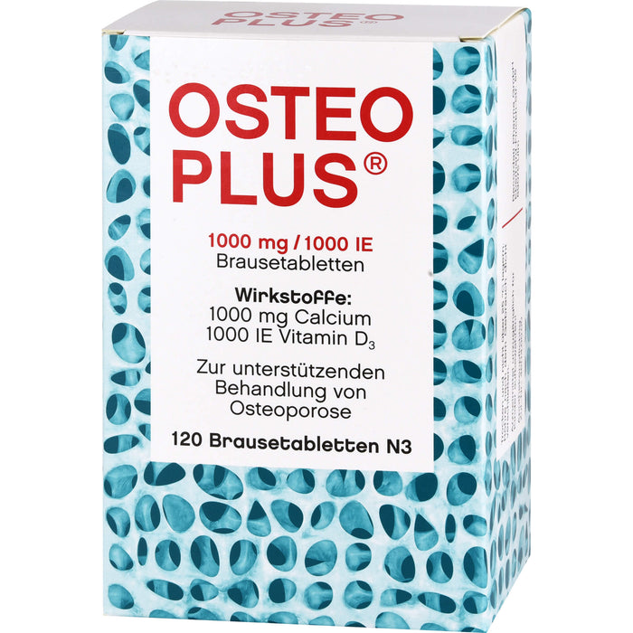 Osteoplus 1000 mg/1000 IE Brausetabletten, 120 St BTA