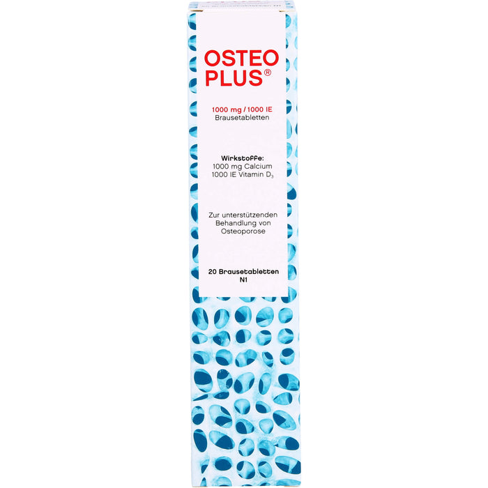 Osteoplus 1000 mg/1000 IE Brausetabletten, 20 St BTA