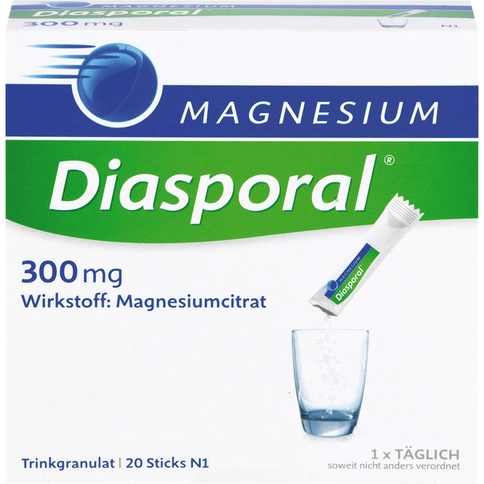 Magnesium Diasporal 300 mg Trinkgranulat, 20 St. Beutel