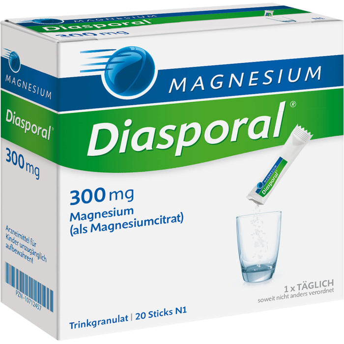 Magnesium Diasporal 300 mg Trinkgranulat, 20 St. Beutel
