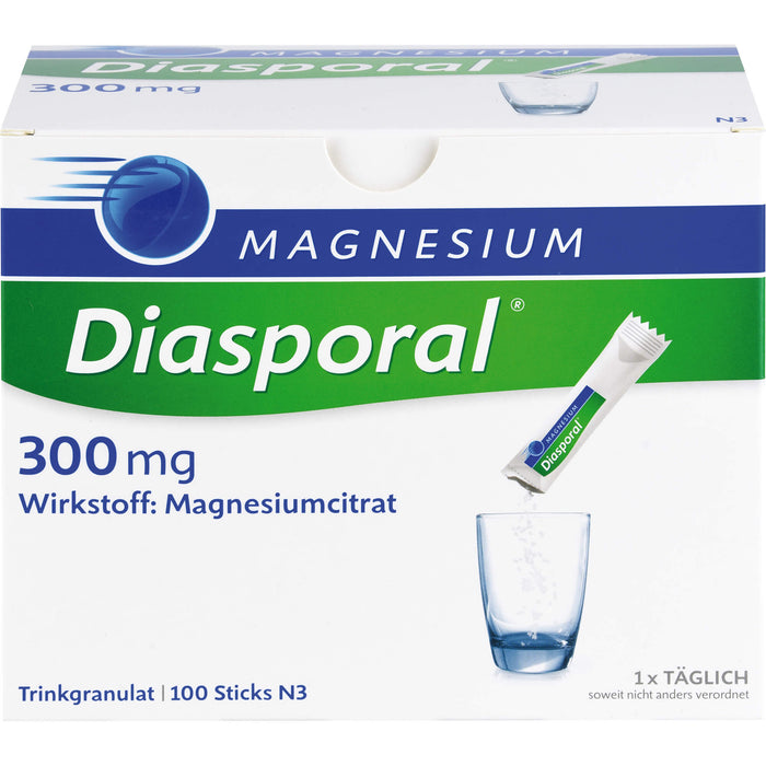 Magnesium Diasporal 300 mg Trinkgranulat, 100 St. Beutel