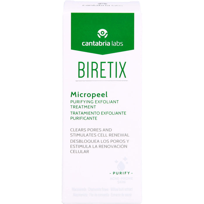 Biretix Micropeeling zur Tiefenreinigung von Poren und Entfernung von Unreinheiten, 50 ml Gel