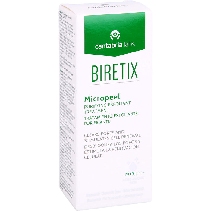 Biretix Micropeeling zur Tiefenreinigung von Poren und Entfernung von Unreinheiten, 50 ml Gel