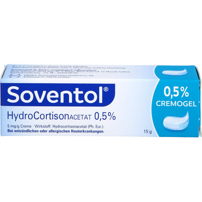 Soventol Hydrocortacetat 0,5 % Creme, 15 g Creme