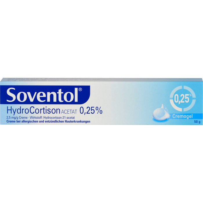 Soventol Hydrocortisonacetat 0,25%, 2,5 mg/g Creme, 50 g Creme