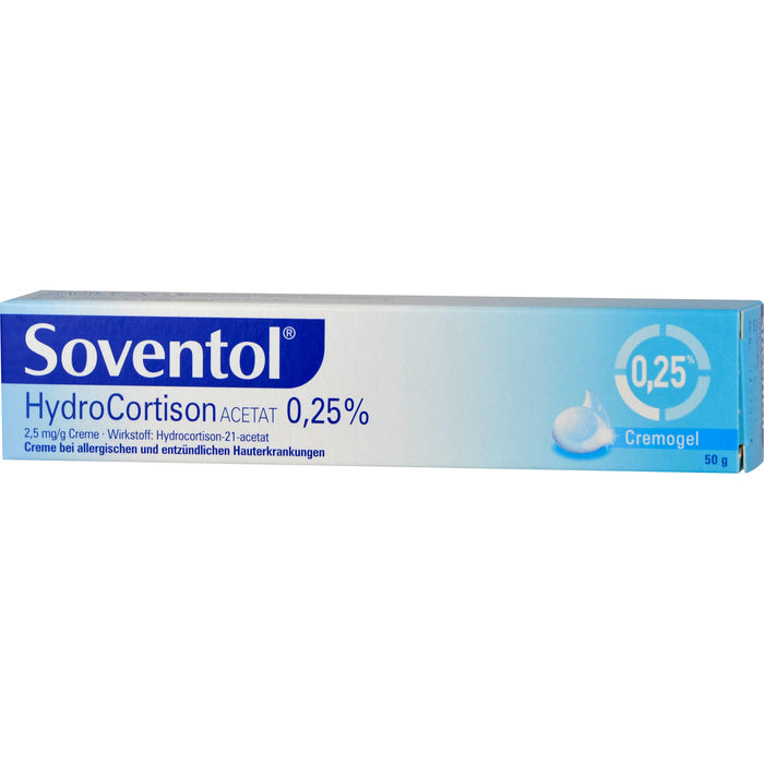 Soventol Hydrocortisonacetat 0,25%, 2,5 mg/g Creme, 50 g Creme