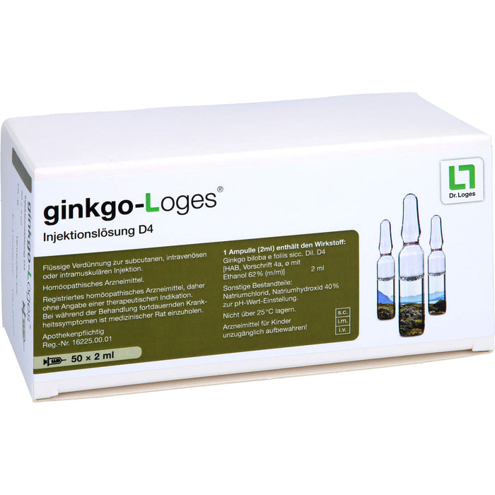 ginkgo-Loges Injektionslösung D4, 50X2 ml AMP