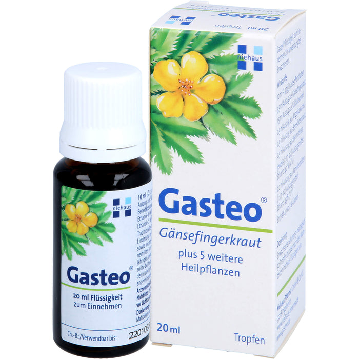 Gasteo Tropfen bei Verdauungsbeschwerden, 20 ml Lösung