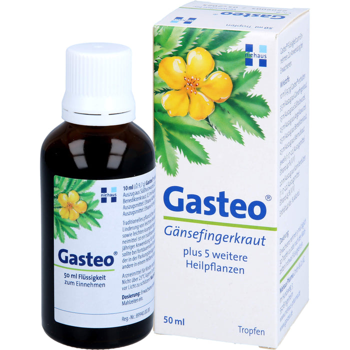 Gasteo Tropfen bei Verdauungsbeschwerden, 50 ml Lösung