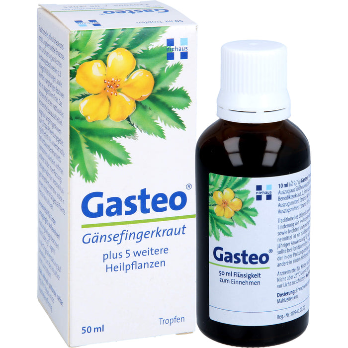 Gasteo Tropfen bei Verdauungsbeschwerden, 50 ml Lösung
