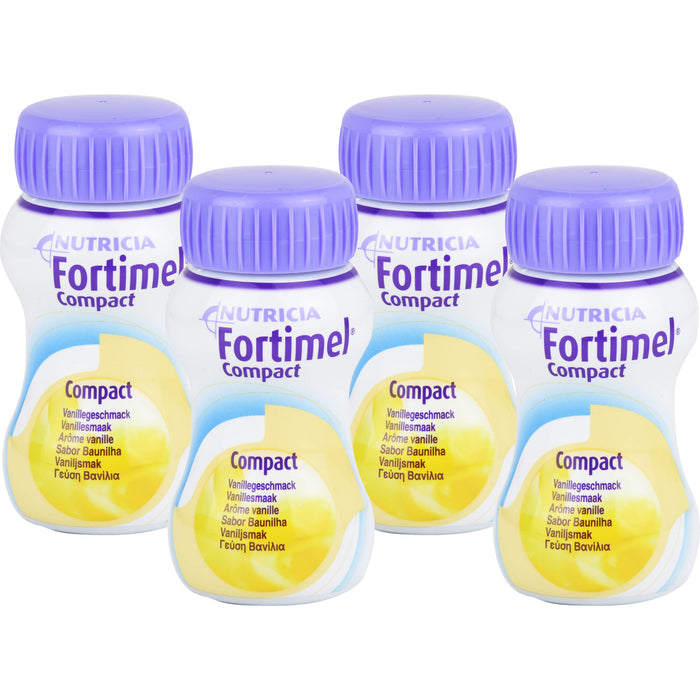 Fortimel Compact 2,4 Vanillegeschmack, 4X125 ml FLU