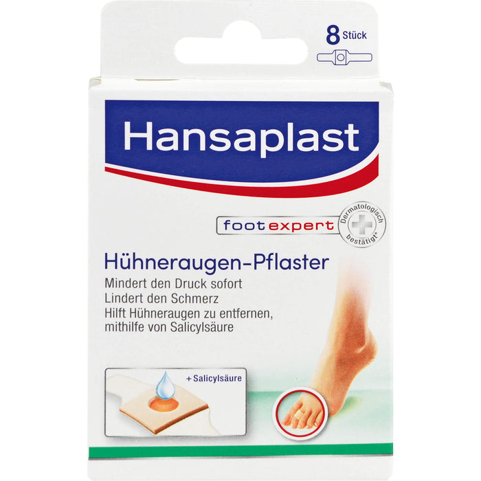 Hansaplast Hühneraugen-Pflaster mindert den Druck sofort, 8 St. Pflaster