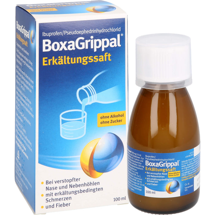 BoxaGrippal Erkältungssaft, 100 ml Lösung
