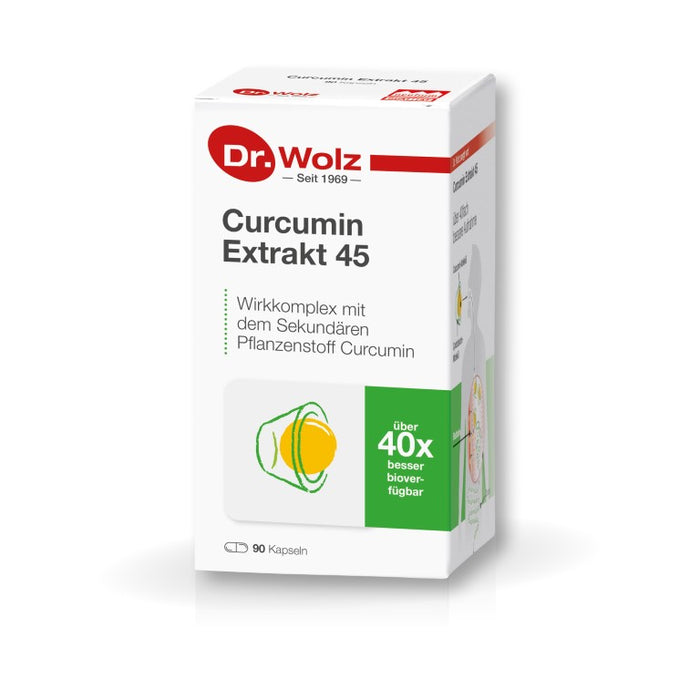 Dr. Wolz Curcumin Extrakt 45 Kapseln, 90 St. Kapseln
