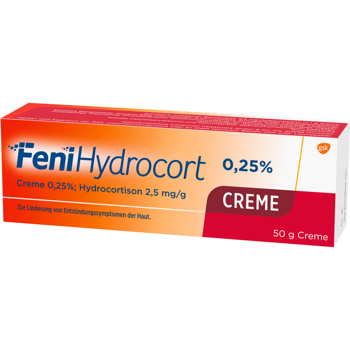 FeniHydrocort 0,25 % Creme bei Entzündungssymptomen der Haut, 50 g Creme