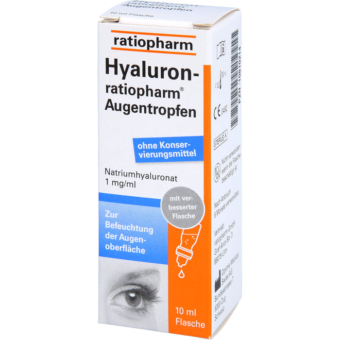 Hyaluron-ratiopharm Augentropfen, 10 ml Lösung