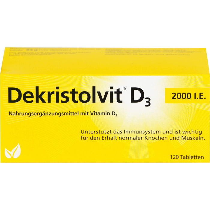 Dekristolvit D3 2000 I.E. Tabletten, 120 St. Tabletten