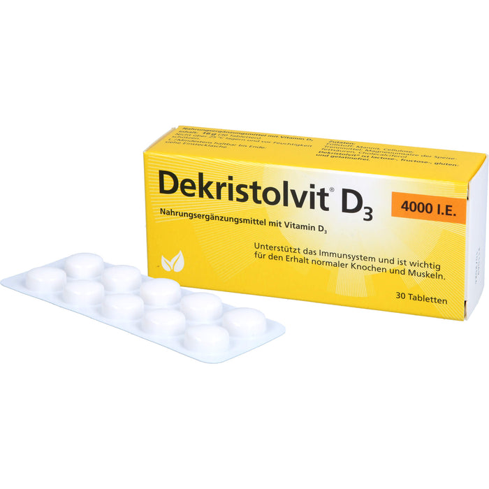 Dekristolvit D3 4000 I.E. Tabletten, 30 St. Tabletten