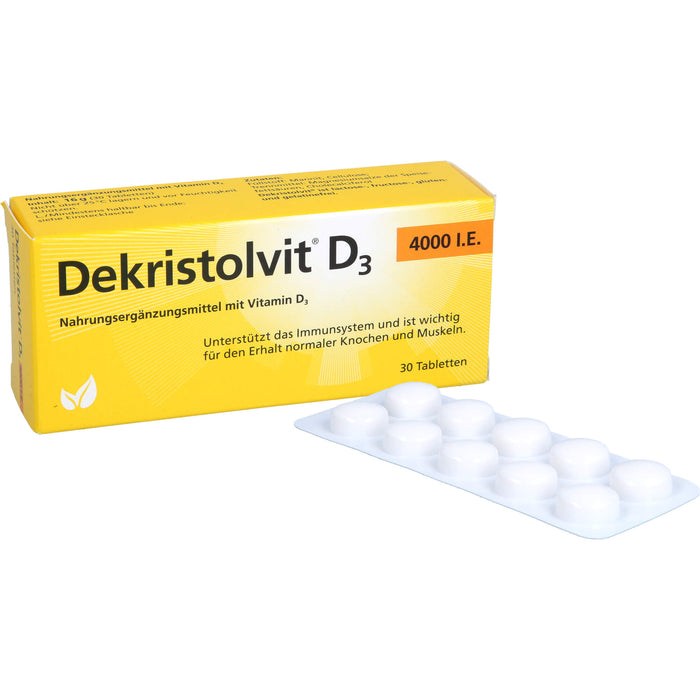 Dekristolvit D3 4000 I.E. Tabletten, 30 St. Tabletten