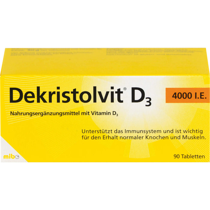 Dekristolvit D3 4000 I.E. Tabletten, 90 St. Tabletten