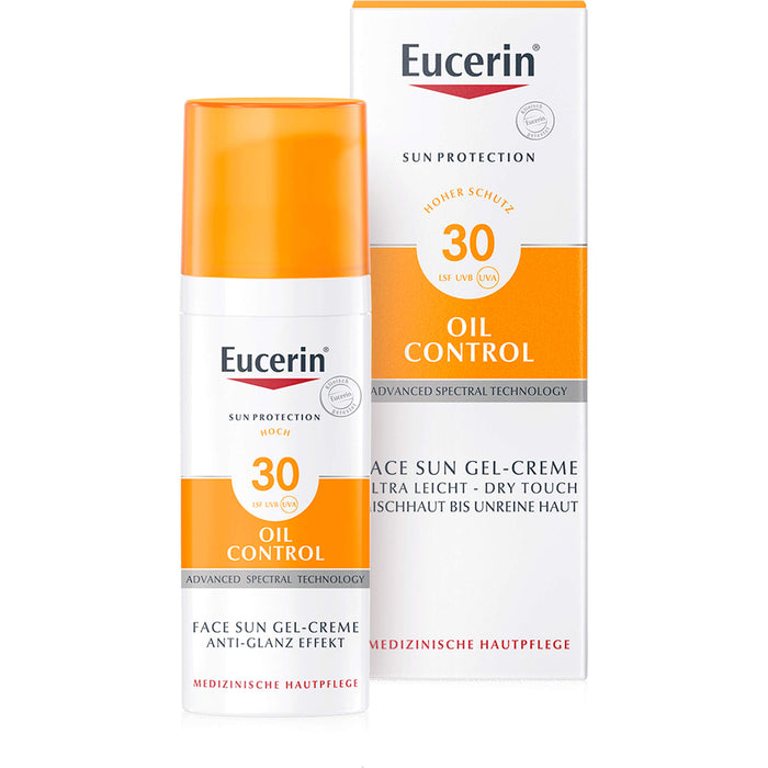 Eucerin Oil Control Face Sun Gel-Creme LSF 30, 50 ml Creme