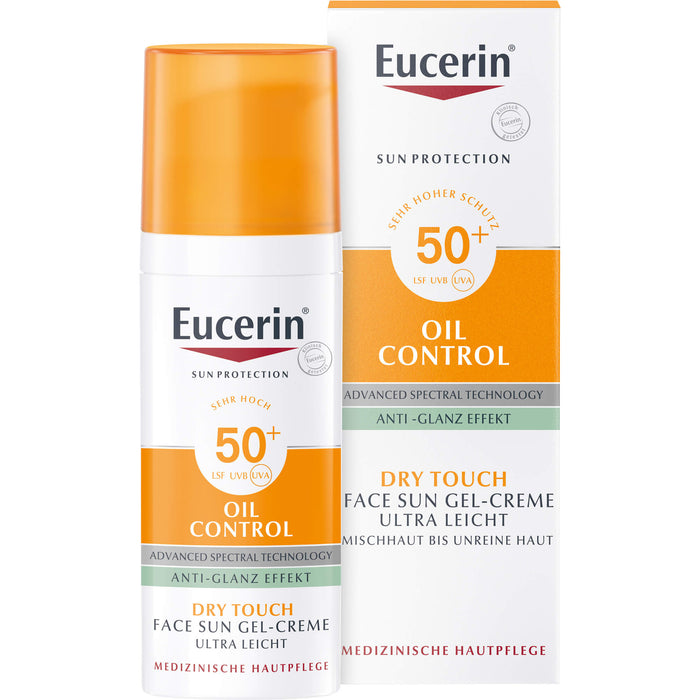Eucerin Oil Control Face Sun Gel-Creme LSF 50+, 50 ml Creme