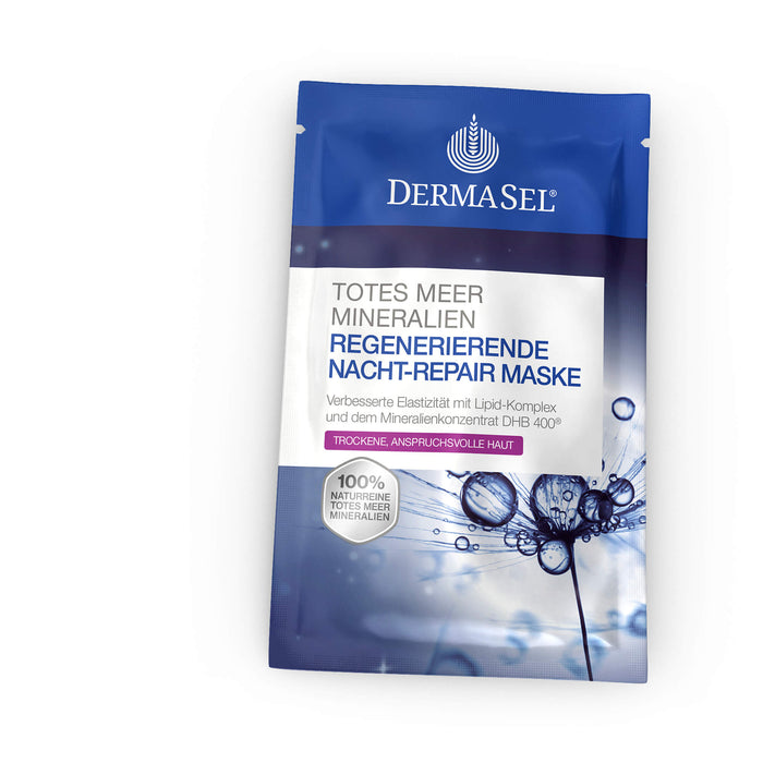 DERMASEL Regenerierende Nacht-Repair Maske für trockene Haut, 12 ml Gesichtsmaske