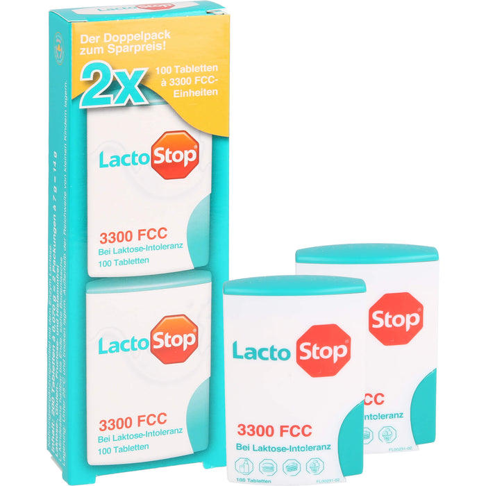 LactoStop 3300 FCC Klickspender Doppelpack, 2X100 St TAB