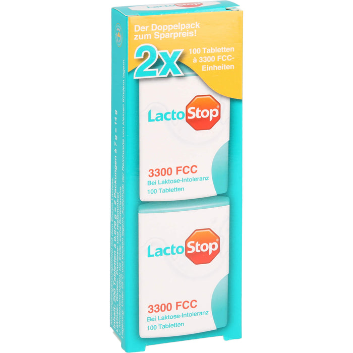 LactoStop 3300 FCC Klickspender Doppelpack, 2X100 St TAB