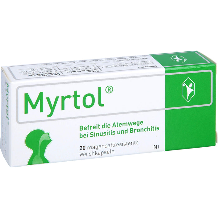 Myrtol, 120 mg, magensaftresistente Weichkapseln, 20 St. Kapseln