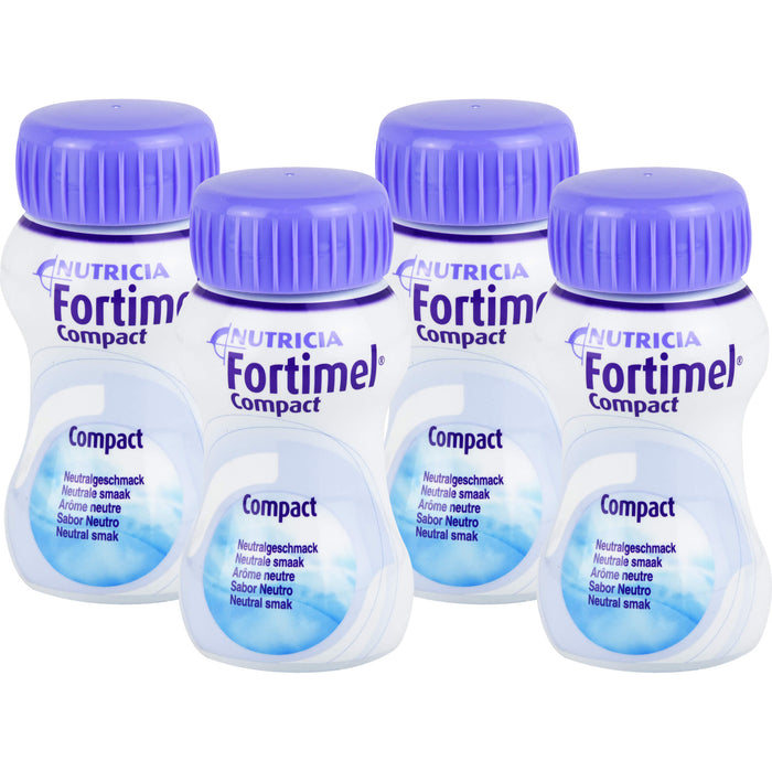 Fortimel Compact 2,4 Neutral, 4X125 ml FLU