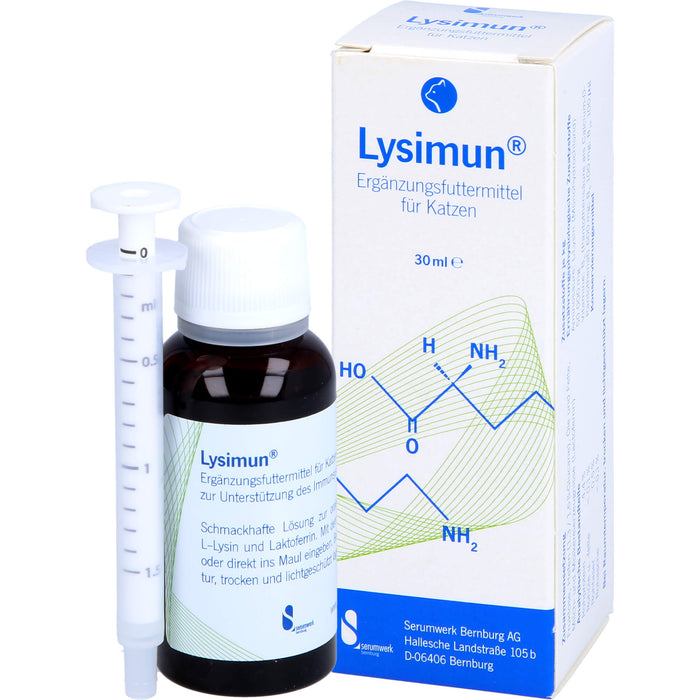 Lysimun Ergänzungsfuttermittel für Katzen, 30 ml Lösung