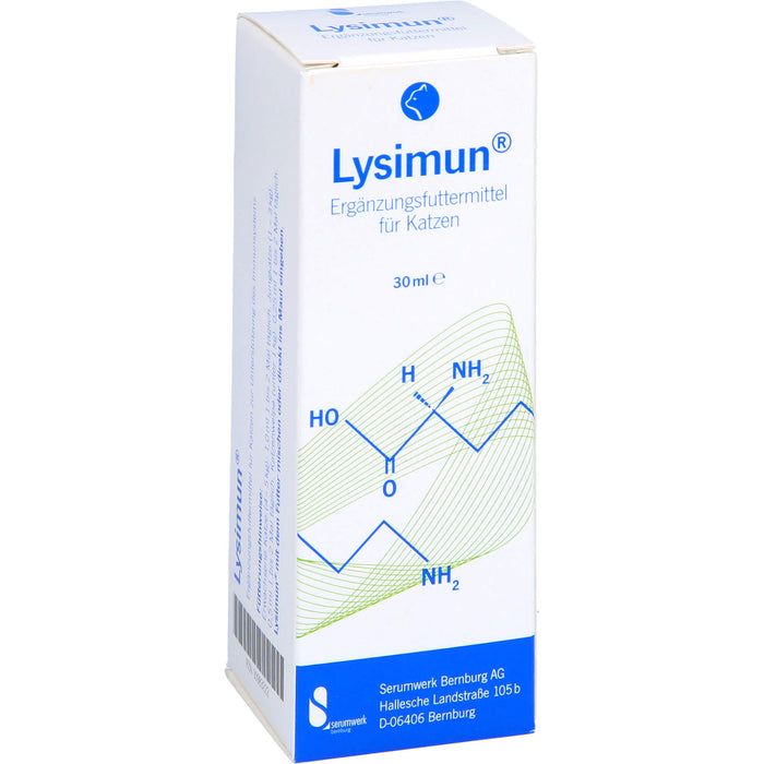 Lysimun Ergänzungsfuttermittel für Katzen, 30 ml Lösung
