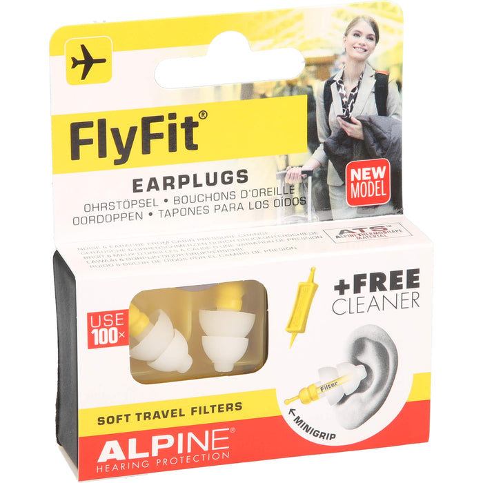 Alpine FlyFit Ohrstöpsel, 2 St. Ohrstöpsel