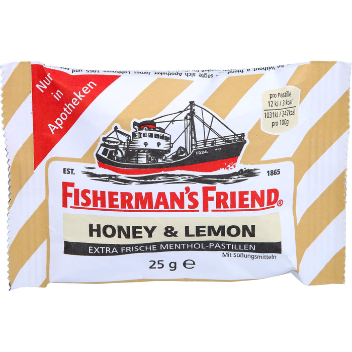 Fisherman's Friend Honey & Lemon ohne Zucker, 25 g PAS