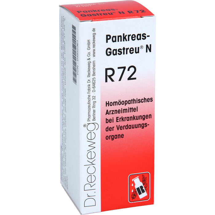 Pankreas-Gastreu N R72 Tropfen bei Erkrankungen der Verdauungsorgane, 50 ml Lösung