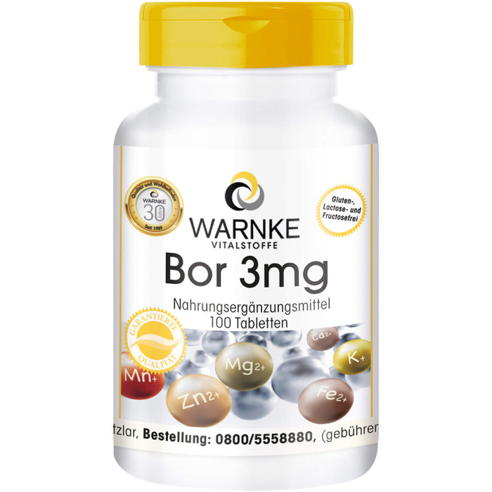 Warnke Bor 3 mg Tabletten, 100 St. Tabletten