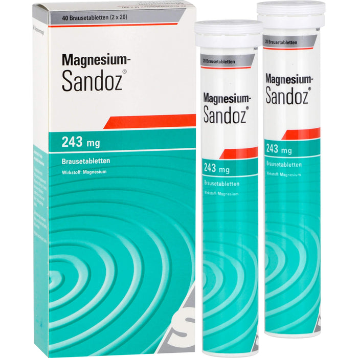 Magnesium-Sandoz 243 mg Brausetabletten, 40 St. Tabletten