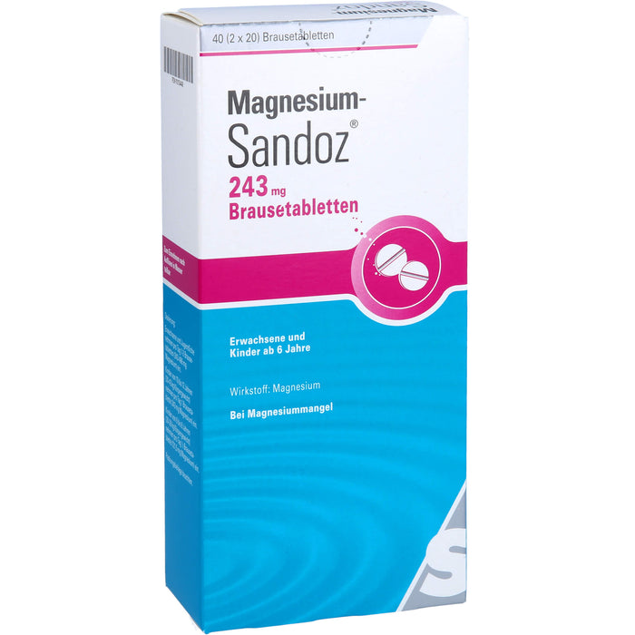 Magnesium-Sandoz 243 mg Brausetabletten, 40 St. Tabletten