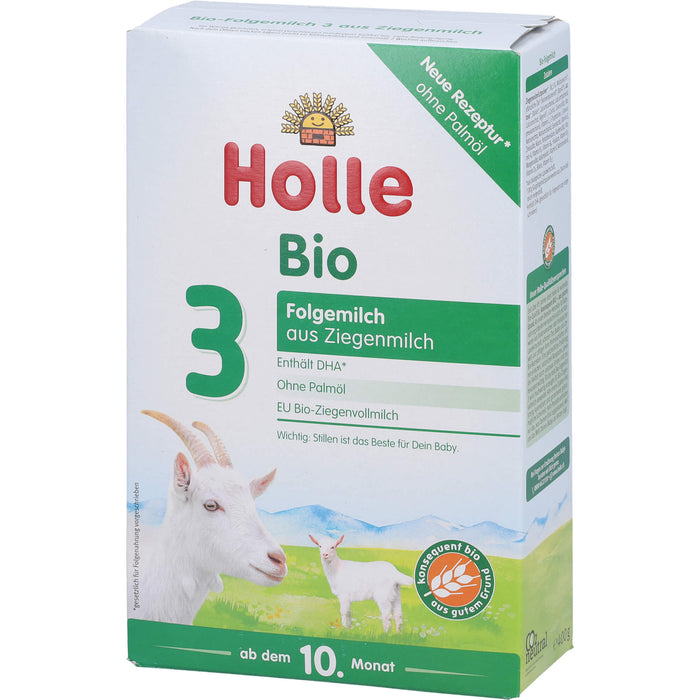 Holle Bio-Folgemilch auf Ziegenmilchbasis 3, 400 g Pulver