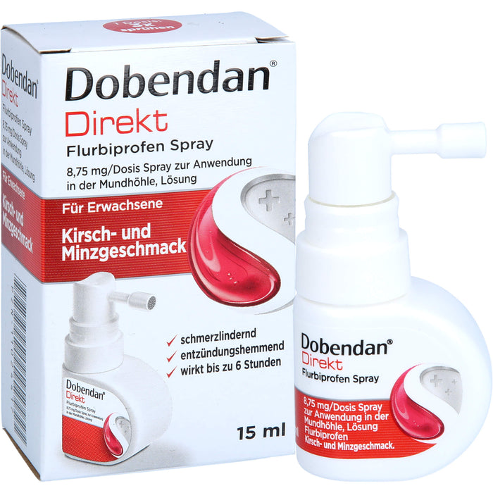 DOBENDAN Direkt Spray mit schneller Wirkung bei Halsschmerzen, 15 ml Lösung
