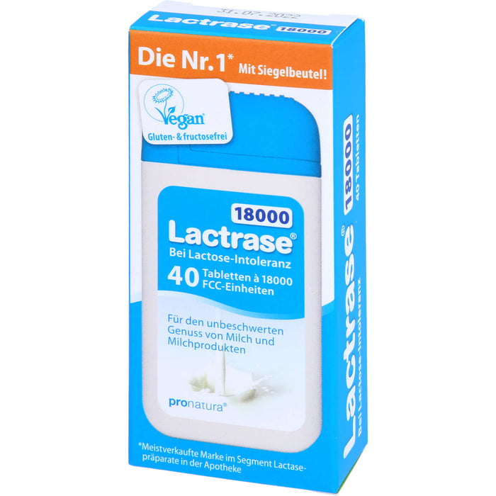 Lactrase 18000 bei Lactose-Intoleranz Tabletten, 40 St. Tabletten