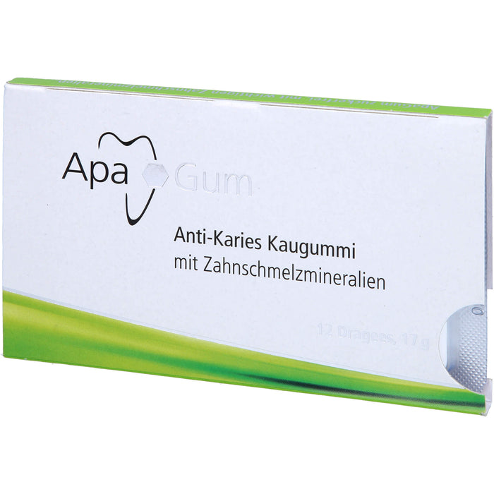 ApaGum Anti-Karies Kaugummi mit Zahnschmelzmaterialien, 12 St. Kaugummi