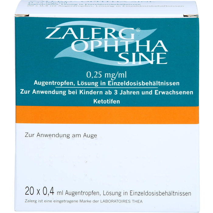 Zalerg ophta sine 0,25 mg/ml Axicorp Augentropfen in Einzeldosisbehältnissen, 20 St EDP
