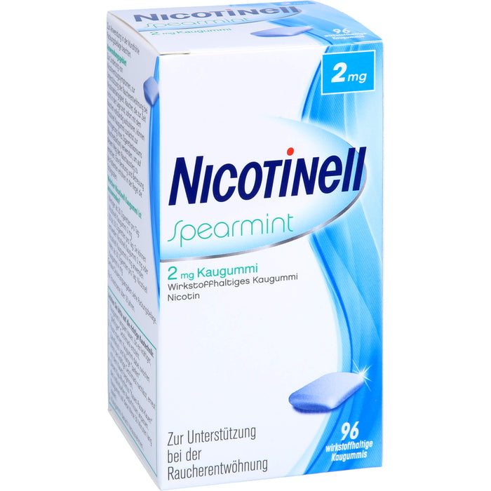 Nicotinell Spearmint 2 mg Kaugummi, 96 St. Kaugummi
