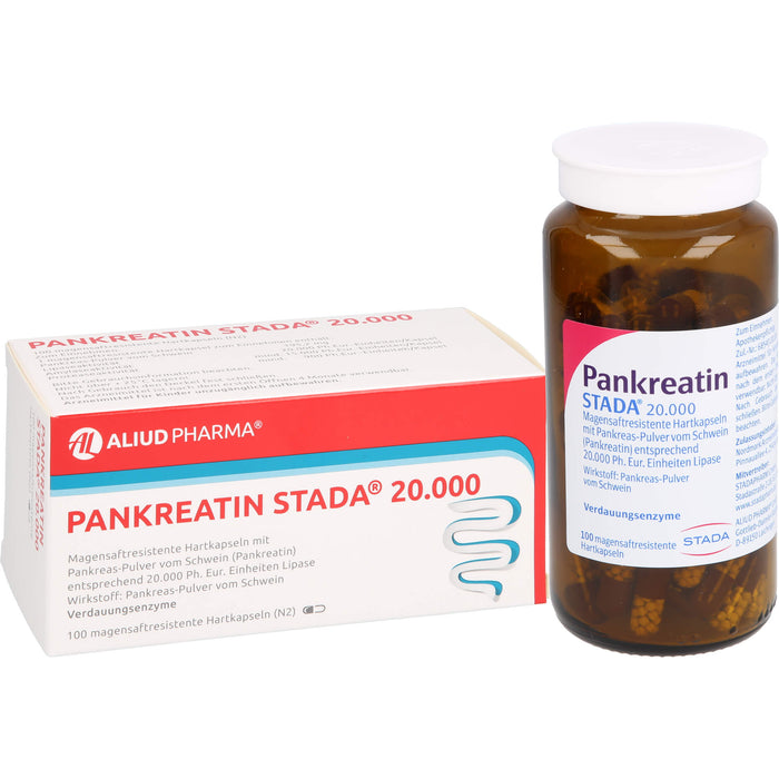 Pankreatin STADA 20.000 magensaftresistente Hartkapseln ALIUD, 100 St HKM