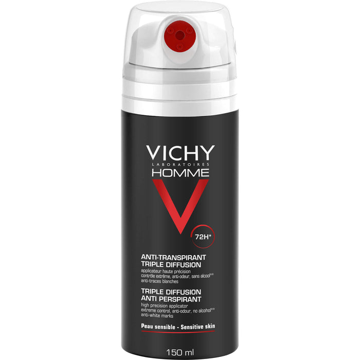 VICHY Homme Anti-Transpirant 72h Dreifach Sprühkopf, 150 ml Lösung