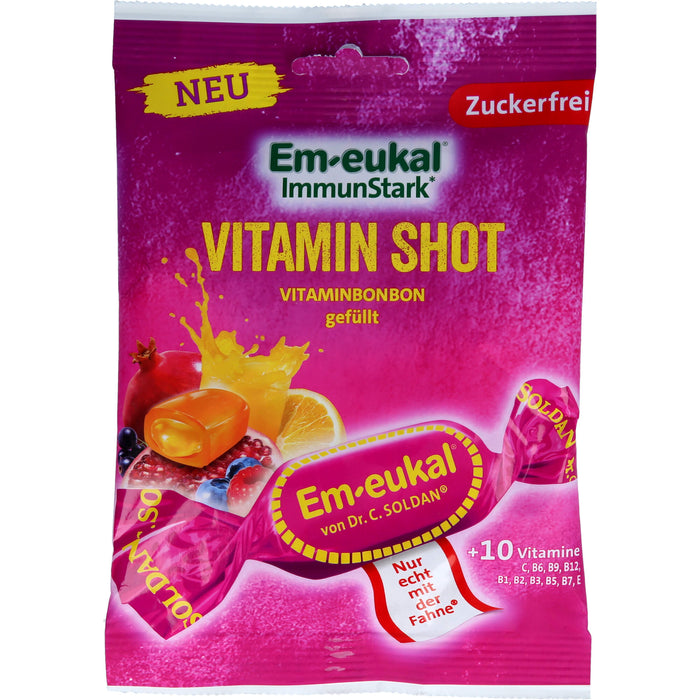 Em-eukal ImmunStark Vitamin-Shot zuckerfrei, 75 g Bonbons